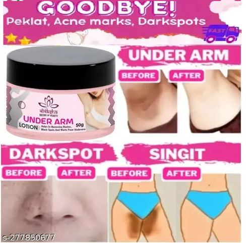 Under arms bikini areas and - arms,